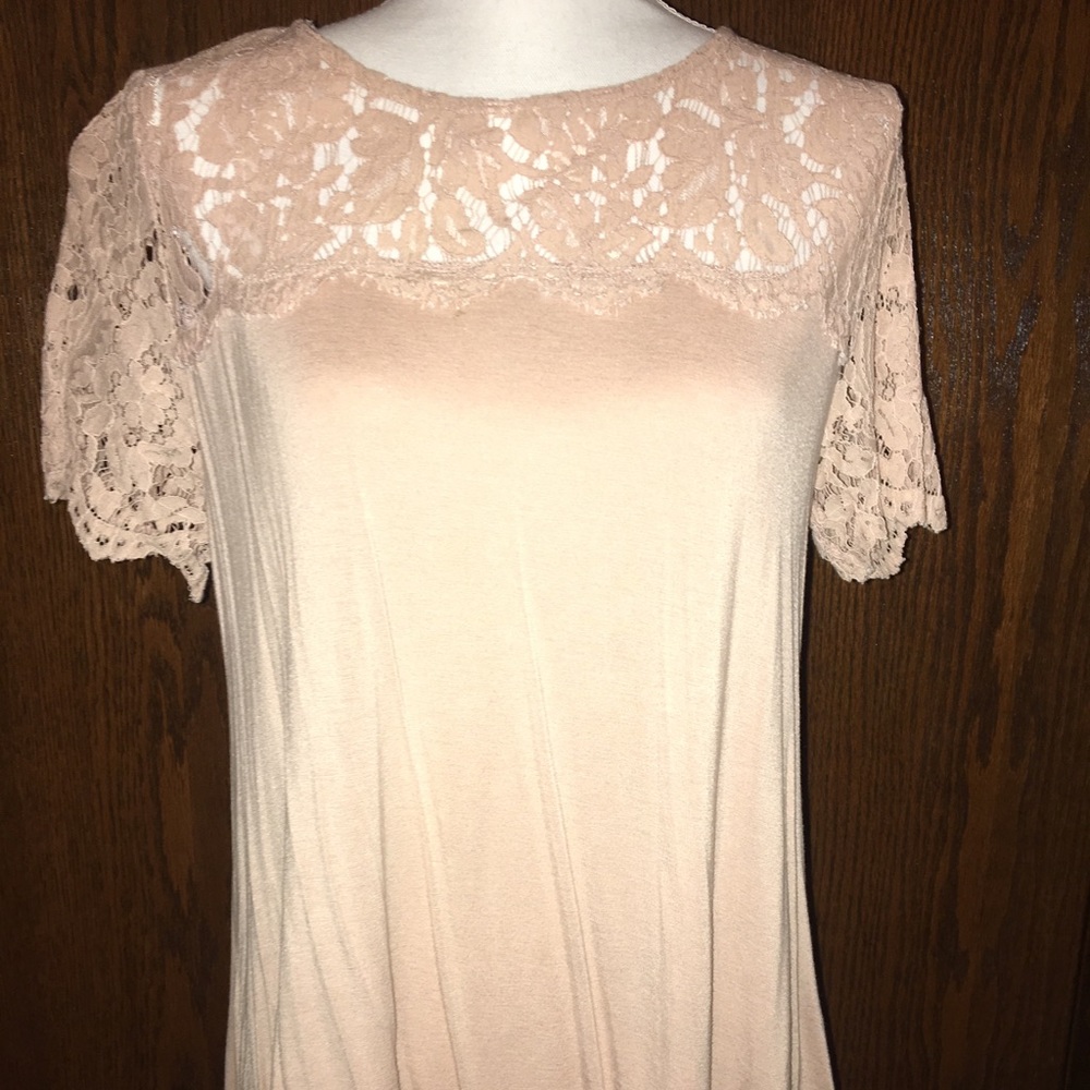 Blush Pink Lace Top